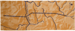 map of dagget to winslow
