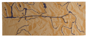 map of spokane to butte and helena