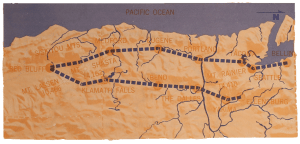 map of red bluff to bellingham and ellensburg