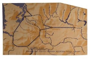 map of everett to spokane